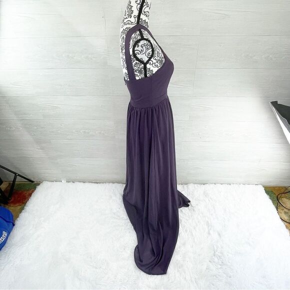 Lulu’s Air Of Romance Dusty Purple Halter Neckline Maxi Dress - Picture 5 of 9